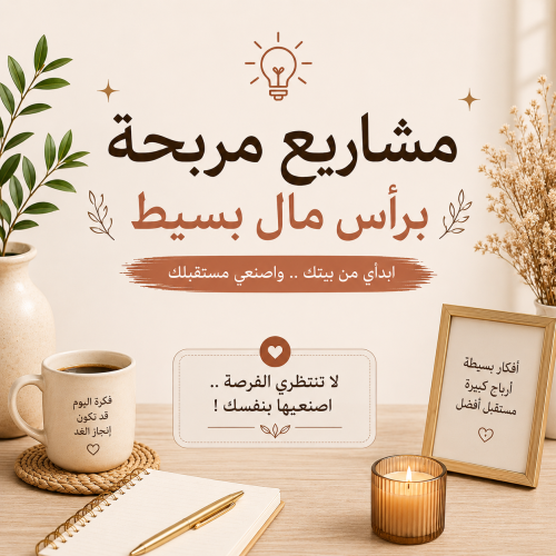 مشاريع مربحة براس مال صغير