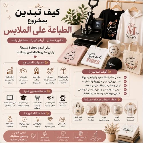 مشروع الطباعة على الملابس