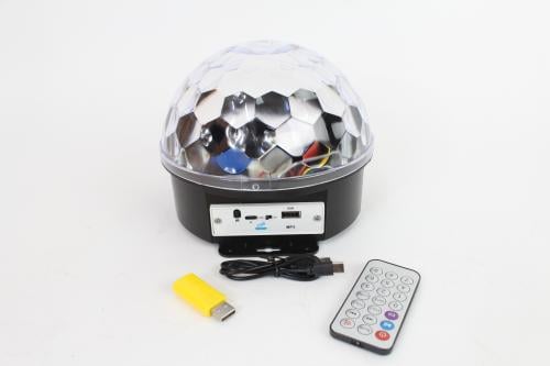 سماعة بلوتوث شحن لاسلكي مع اضائة LED كريستال