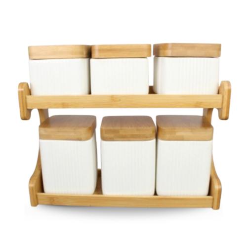 طقم علب بهارات 6 قطع