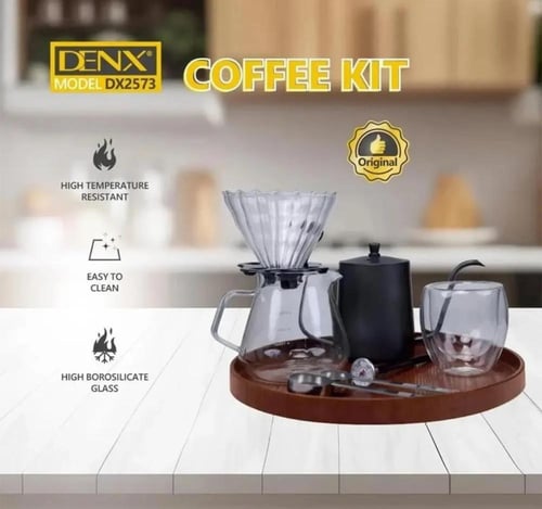 حقيبة أدوات القهوة V60 متكاملة 12 قطعة من دينكس