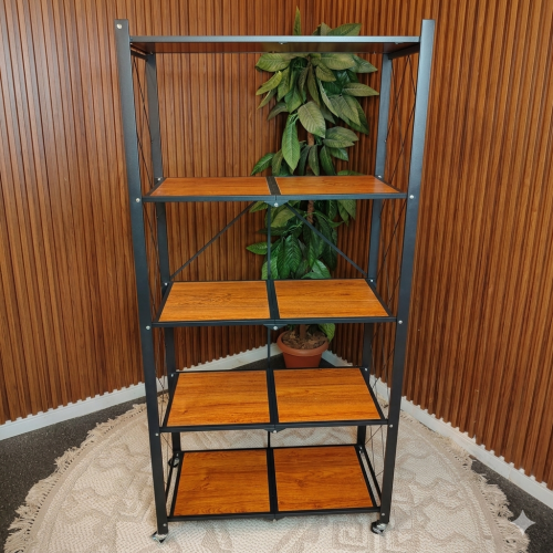 Folding shelves, 5 tiers