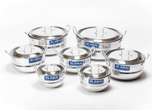 طقم قدور ألمنيوم مصري 7قطع