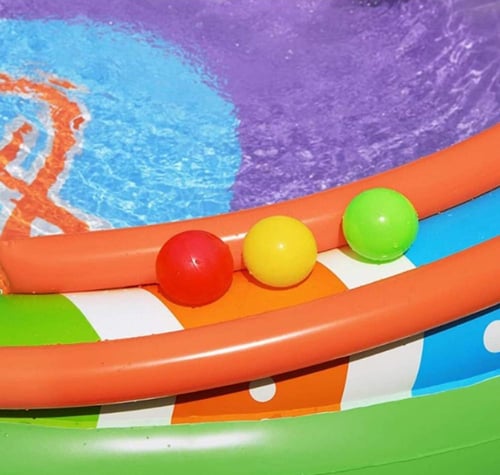 مسبح اطفال مع العاب قابل للنفخ - مقاس 2.95-1.90-1....