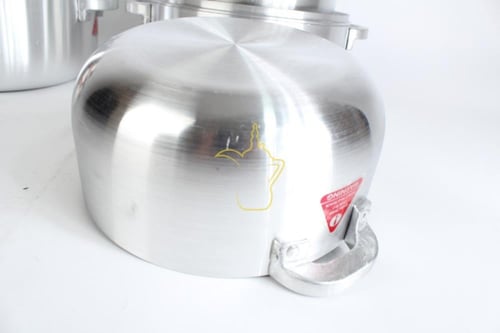 طقم قدور باكستاني عريض ألمنيوم ثقيل 7 مقاسات