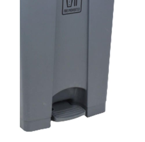 سلة نفايات بلاستيكية مع دعاسة - سعة 70 لتر بيج/رما...