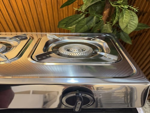 موقد غاز استيل 3 عين أوتوماتيك OKAE