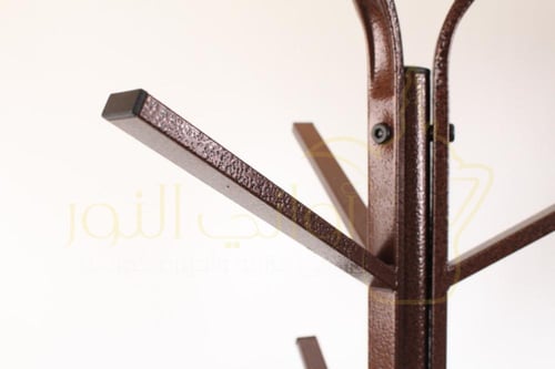 علاقة ملابس 2 أرفف دائرية خشبية