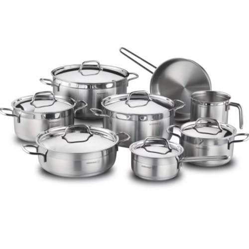 طقم قدور استيل كوركماز الفا جراند مكونة من 14 قطعه...
