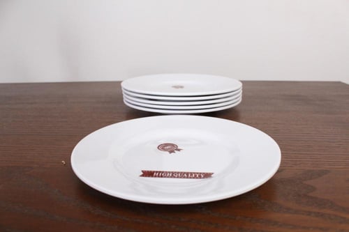 طقم سفرة ميلامين 47 قطعة مدور سادة يكفي 6 أشخاص