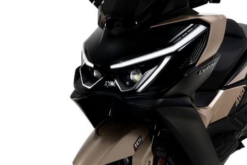 دراجة دباب SYM 400 لون تيتانيوم motorcycle
