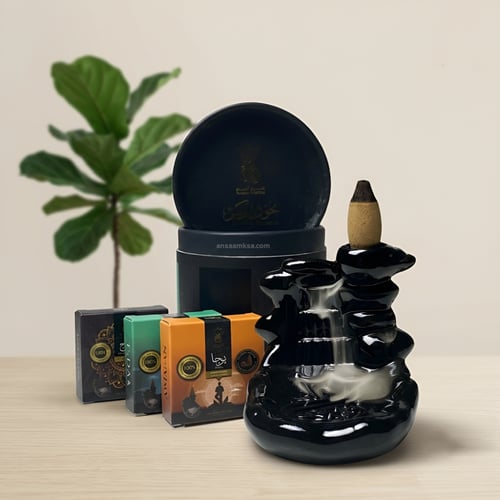 Relax Incense Set with Waterfall Incense Burner