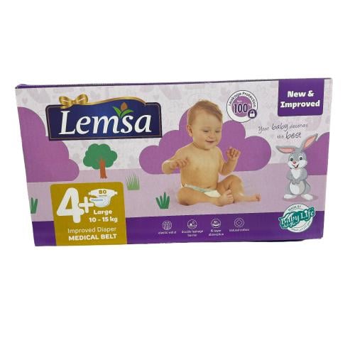 لمسة حفاضات أطفال مقاس رقم +4 صندوق 80 حفاض