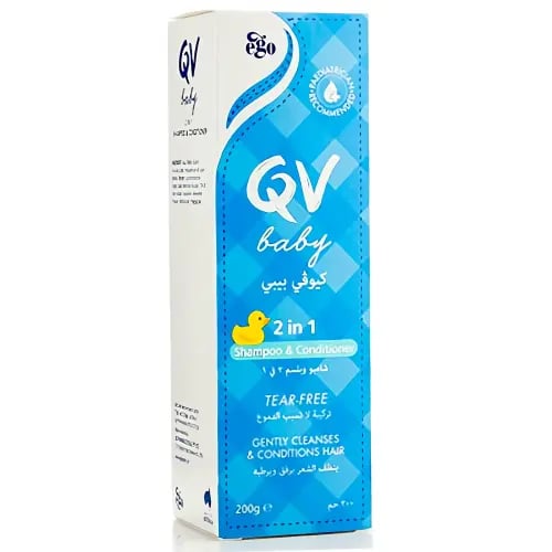 شامبو وبلسم أطفال 2 في 1 خالي من العطور من كيو في...