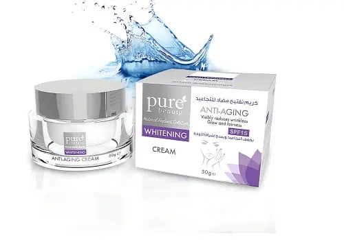 كريم بيور بيوتي لتفتيح البشرة ومكافحة التجاعيد وعل...