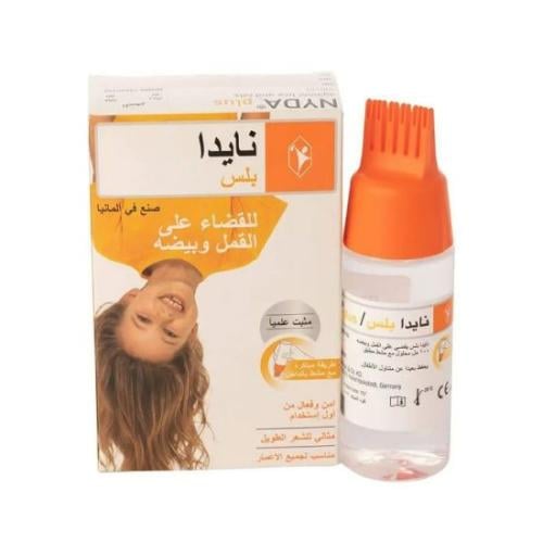 نايدا بلس محلول للقمل والصيبان بمشط مدمج 100 مل
