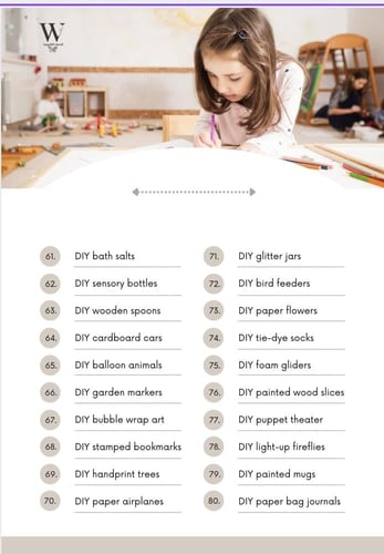 الفنون والحرف التقليدية أفكار مخصصة للأطفال E