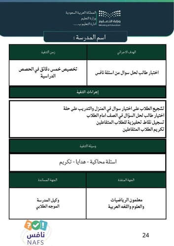 خطة تحسين نافس