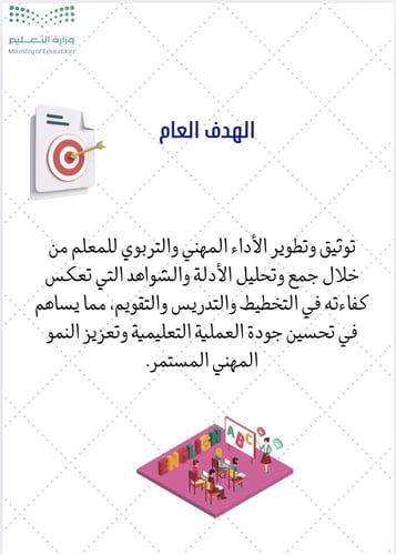 ملف شواهد الاداء الوظيفي معلمة الانجليزي