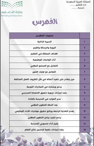 توثيق شواهد الاداء المدير