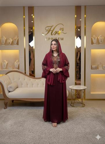 مخور الملكة جلابية نسائية للعيد نبيتي بتطريز خوار...