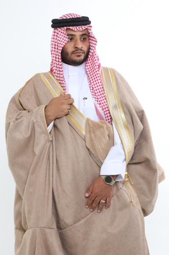 Fur-lined cloak with two lines, beige color