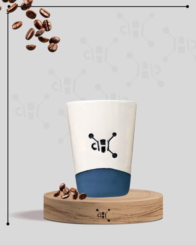 كوب كافيين هرمون -يدوي الصنع
