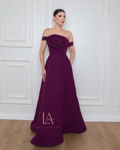 فستان بنفسجي