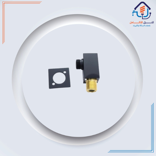 كوع خلاط اسود مربع