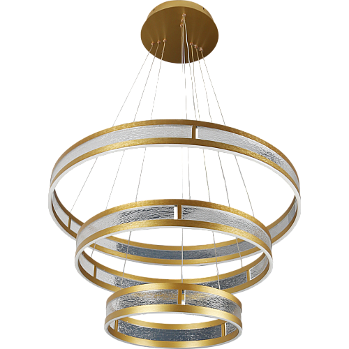 نجف مودرن ذهبي لون الانارة 3اضاءات 225 واط ثلاثي