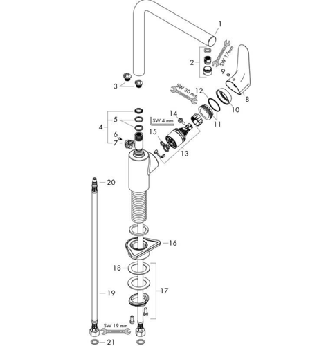 خلاط مطبخ ألماني أرضي هانز جروهي