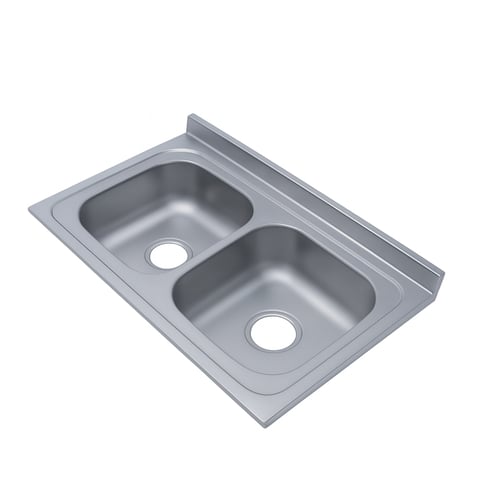 مجلى حوضين استيل 60*90 موديل كوري - التقنية الوطني...