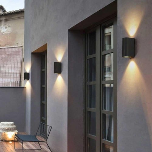 اضاءة الجدار الخارجي اناره اصفر