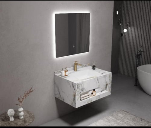 مغاسل ديكور رخام صناعي صندوق مقاس 60 سم