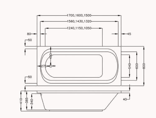 جاكوزي رينو فل كامل مقاس 150*80 صناعه بحريني اجهزه...