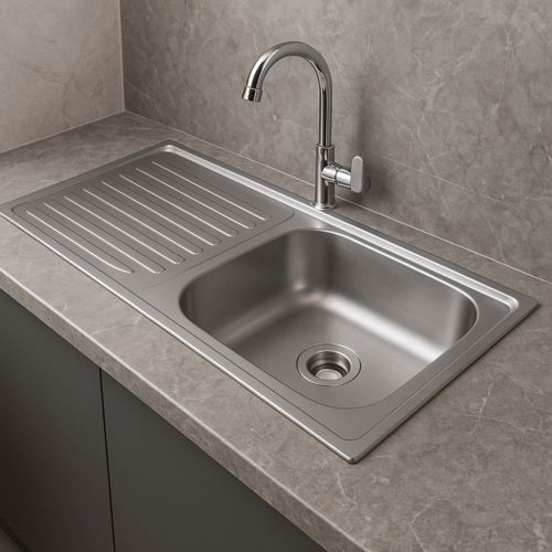 مجلى حوض استيل 50*100 - التقنية