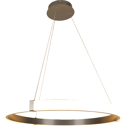 نجف مودرن حلقة رمادي لون الانارة 3اضاءات 105 واط م...