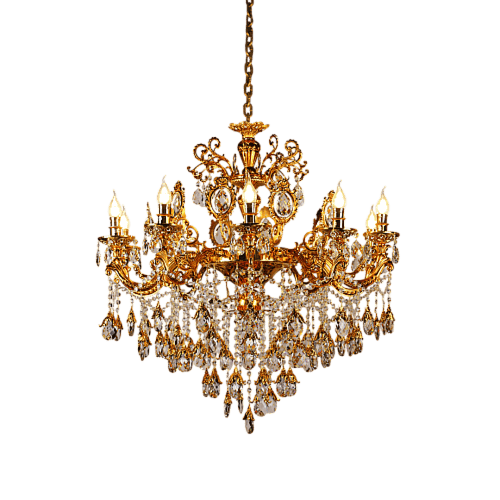 نجف ذهبي مع كوفي شمعدان