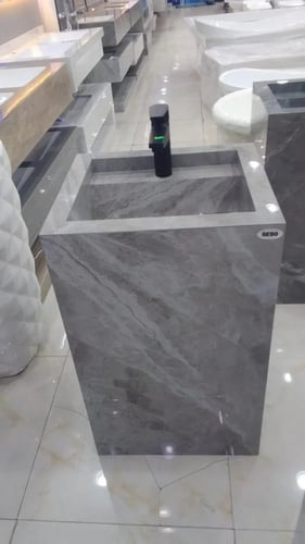 مغاسل ديكور رخام حوض واحد متوفره بعدة ألوان