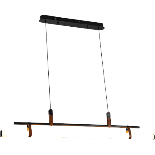 نجف مودرن اسود لون الانارة اصفر 18 واط 115سم