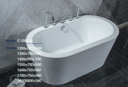 مغطس كلاسك لون ابيض مقاس 170*75 ارتفاع 580 بضمان ع...