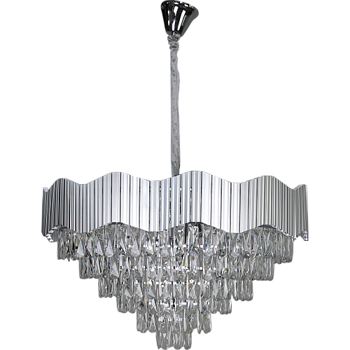 نجف مودرن فضي E14*15L مقاس 80 سم