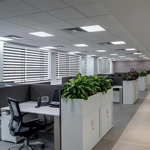 كشاف مربع سقف مستعار مقاس 60*60 سم ابيض 96 واط سقف...