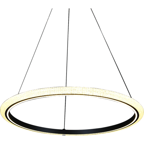 نجف مودرن اسود مع لون الانارة 3اضاءات 105 واط مقاس...