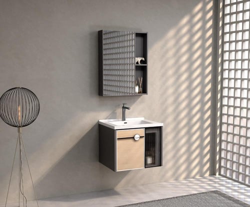 مغاسل ديكور ألمونيوم مقاس 60 سم