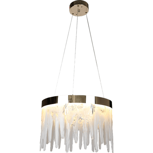 نجف مودرن ذهبي لون الانارة 3اضاءات 42 واط قطر 45 س...