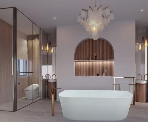 بانيو يونكس نصف القمر 150/75ابيض كامل