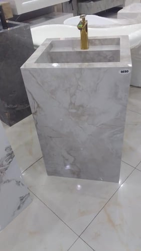 مغاسل ديكور رخام حوض واحد متوفره بعدة ألوان