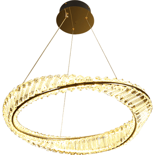 ثريا هيمن مودرن ذهبي لون الانارة 3اضاءات قطر 80 سم