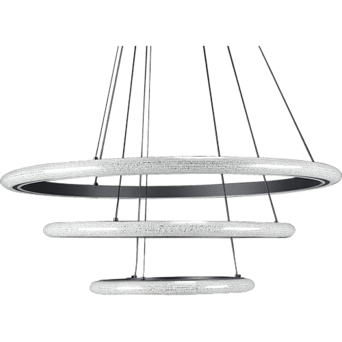 نجف مودرن اسود مع لون الانارة 3اضاءات 25 واط ثلاثي